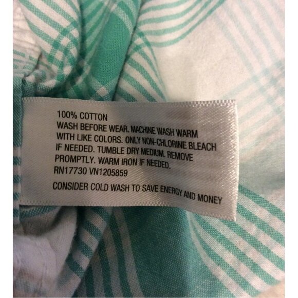 CAT & Jack Medium 8/10 Blue Green Plaid Shirt - Picture 4 of 4